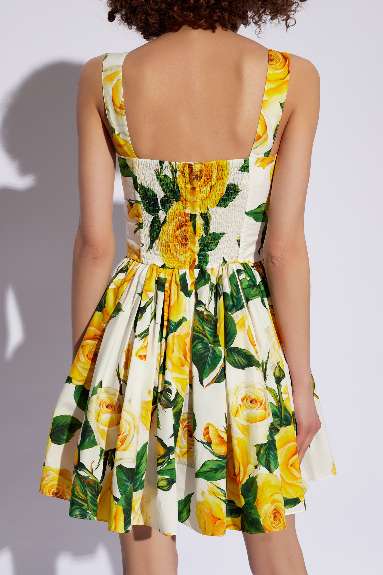 【関税&送料込】Dolce & Gabbana Dress Dolce & Gabbana Mini Dress With Lily-Print | Sendegaro US